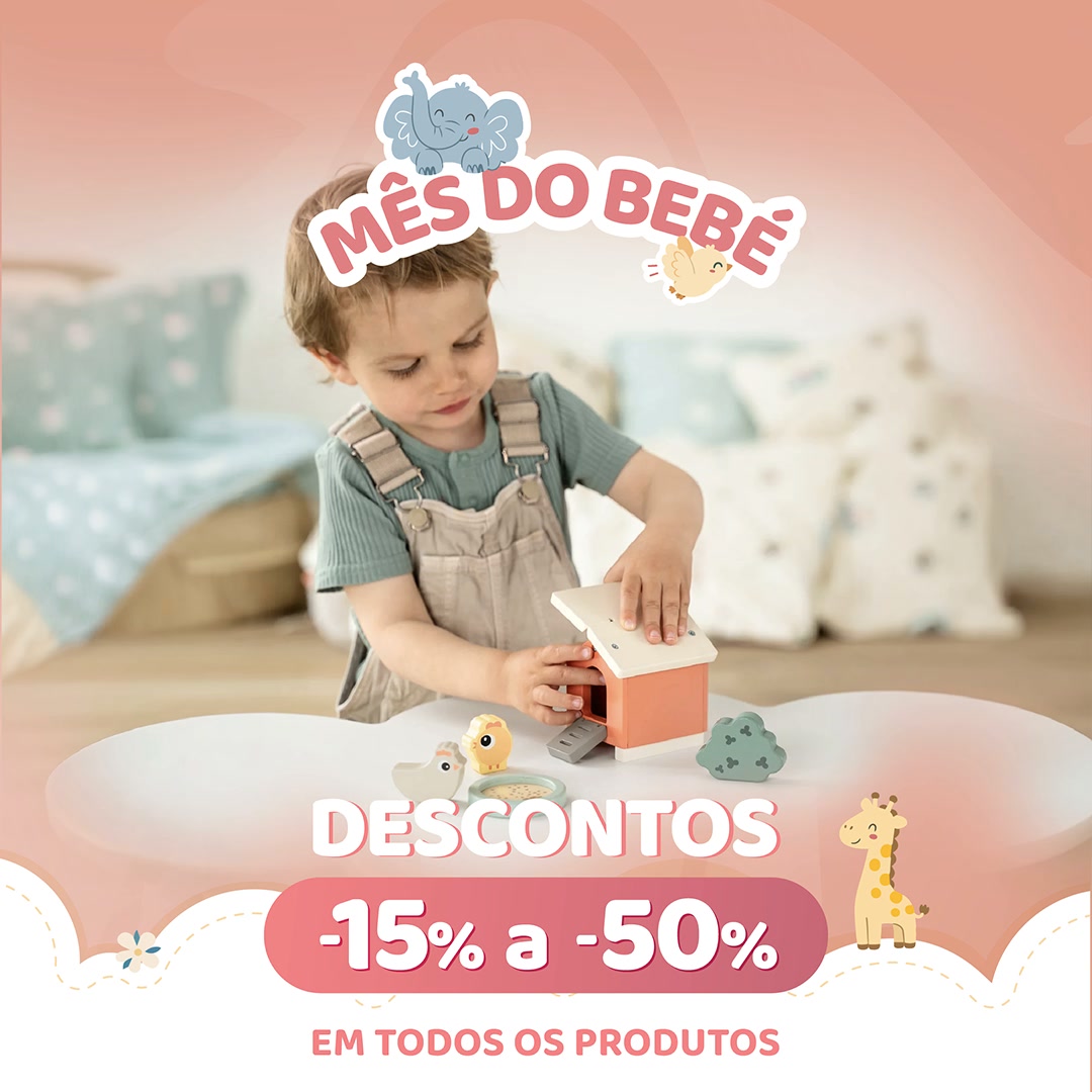 MÊS DO BEBÉ -15% a -50% Loja Online e Física