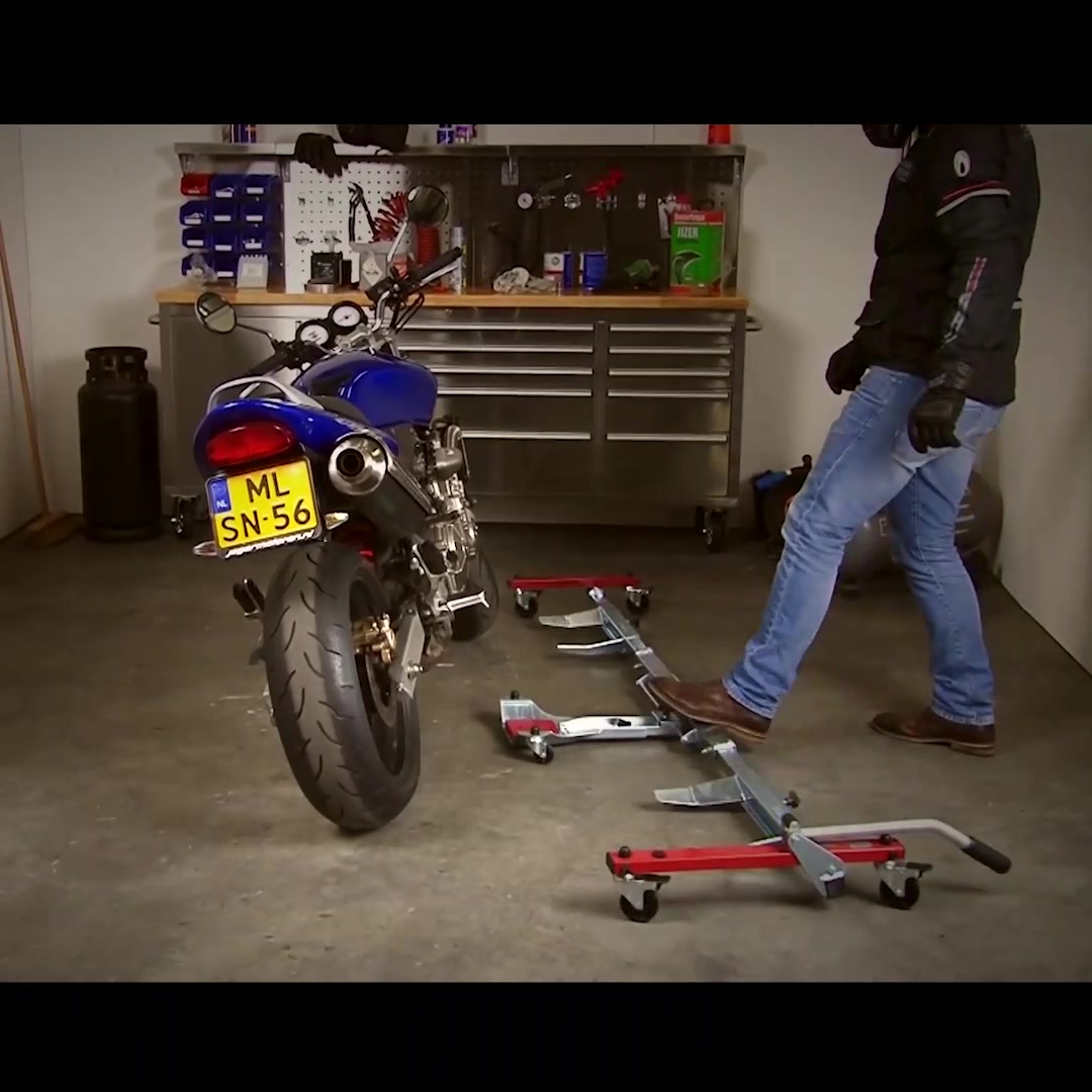 Folding Motorcycle Rolling Stand