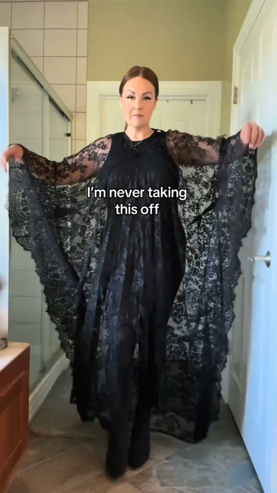 The Elara Floral Lace Kaftan Cover Up