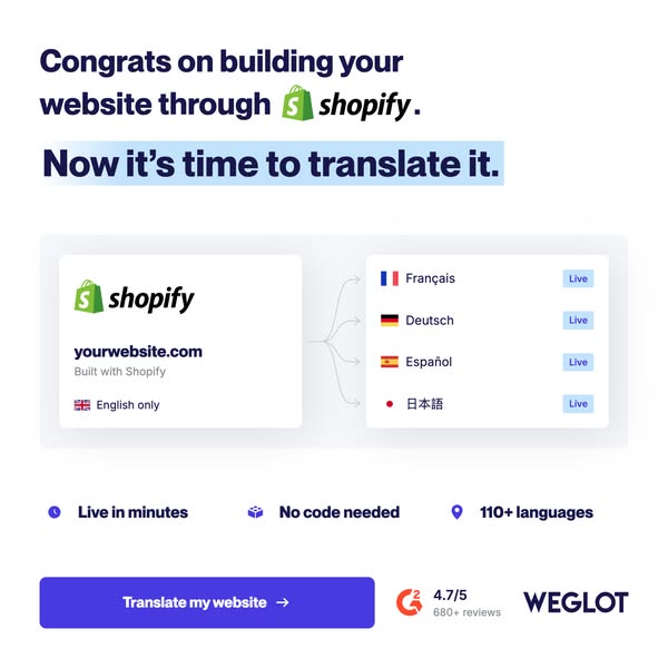 Translate Your Shopify Store in Minutes