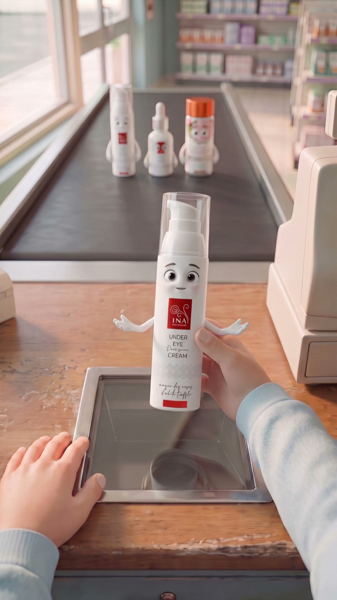 Two Rose Eye Lift at checkout, the serum comes out free