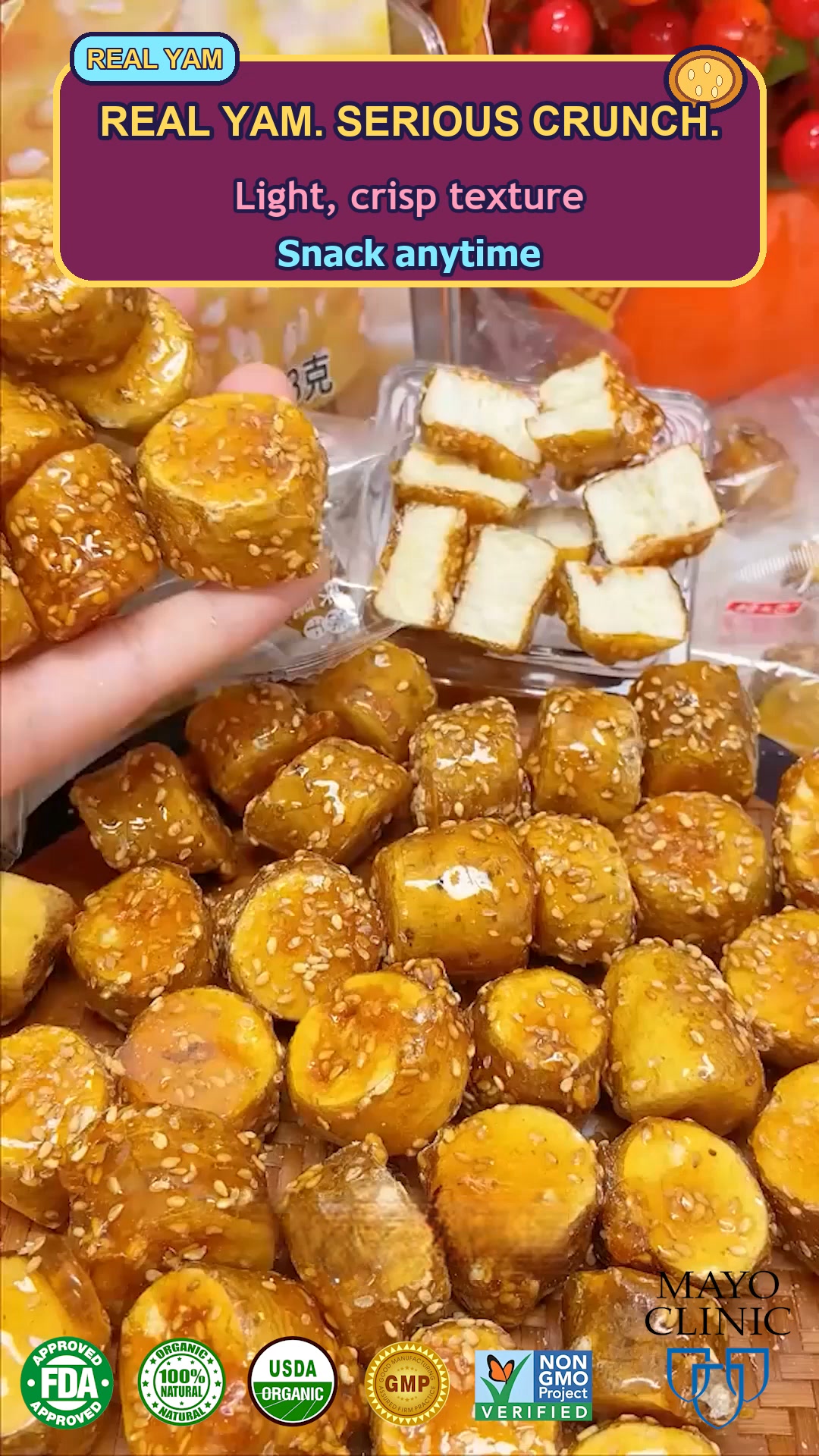 FDA-compliant Your snack should support your goals—not work against them.