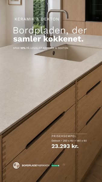Bordpladen, der samler køkkenet