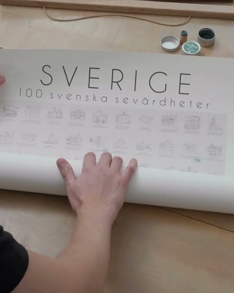 Postern med 100 svenska platser