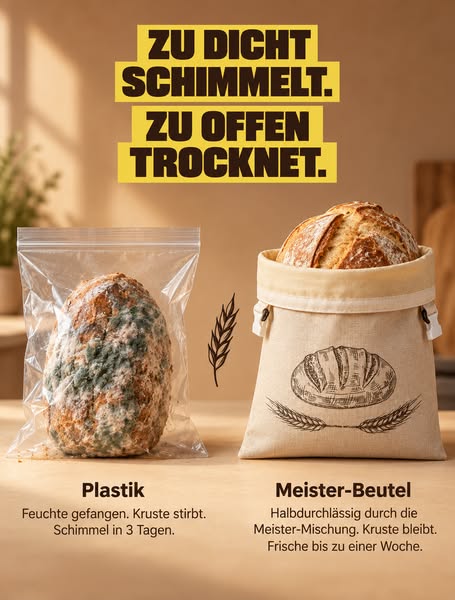 Reine Wachsbeutel brechen. Meistermix nicht.