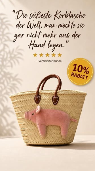 „Die süßeste Korbtasche der Welt"