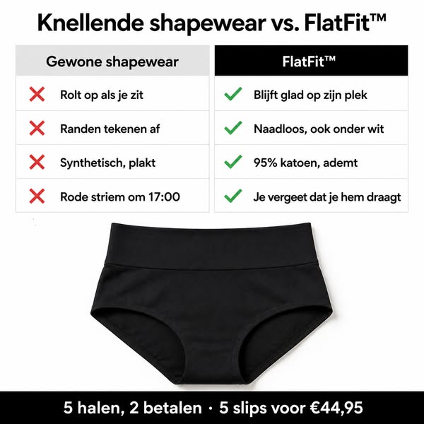 Nooit meer oprollen. Nooit meer knellen.