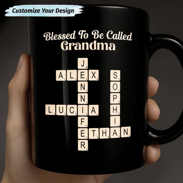 Surprise Grandma with a Personalized Crossword Mug!
