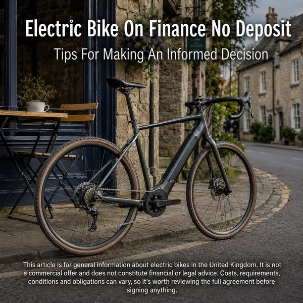 Electric Bike On Finance No Deposit