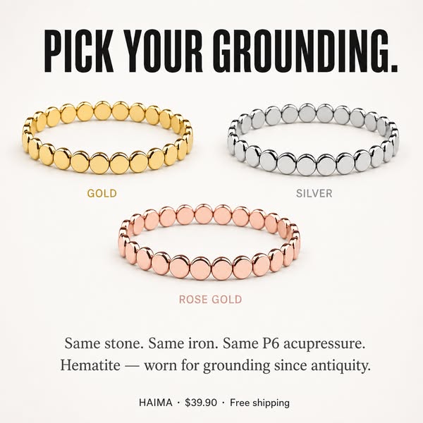 Haima Hematite Bracelet for Women | Natural Iron Oxide