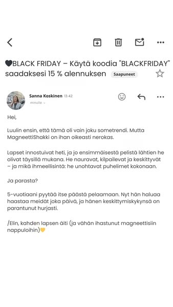 BLACK FRIDAY! Koodi: “BLACKFRIDAY”