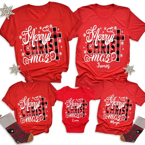 Merry Christ Mas Family Matching Shirts