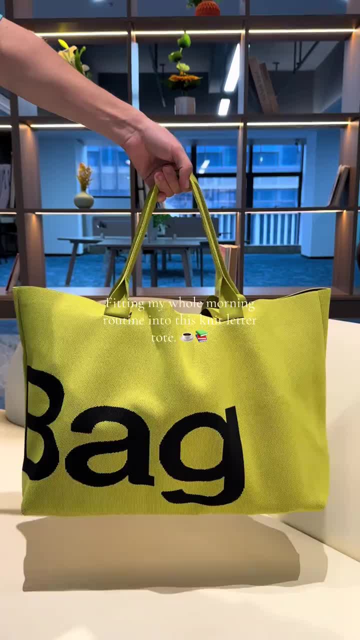 Large Capacity Letter Tote Bag