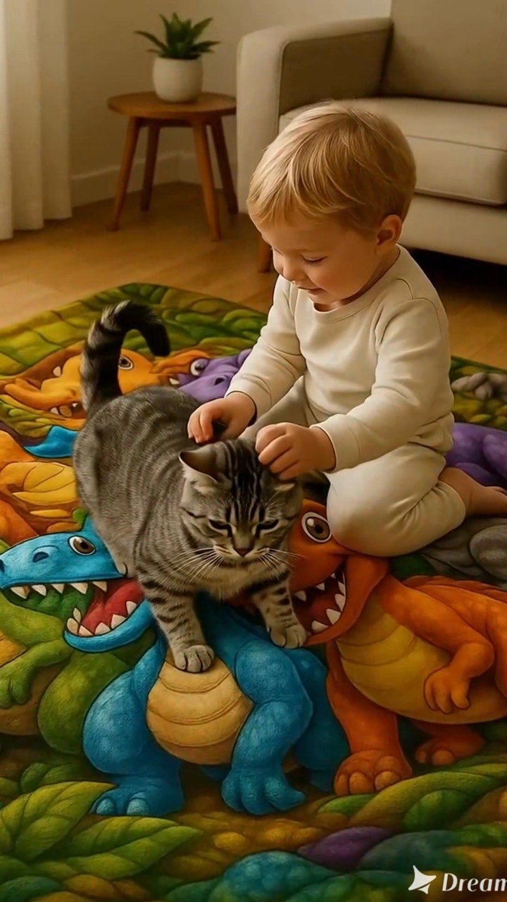 Cute Smiling Dinosaurs HD Digital Print Flannel