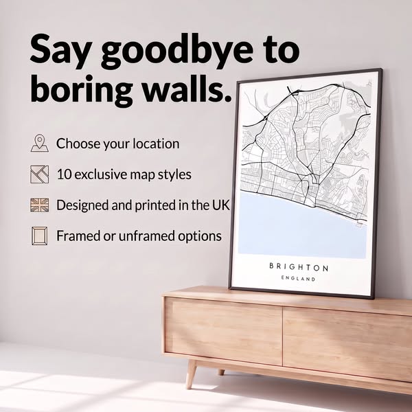 Ink Haus Personalised Map Posters