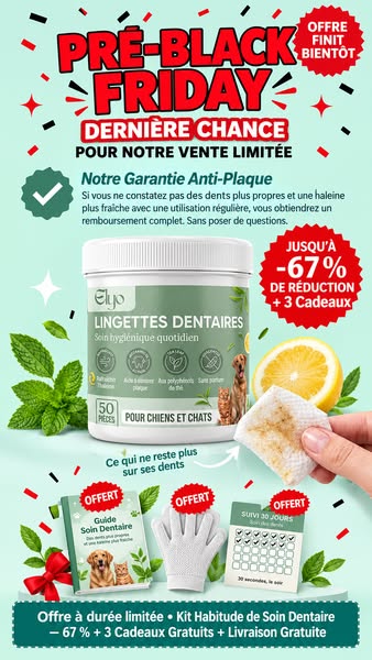 PRÉ-BLACK FRIDAY : 3 achetés + 3 OFFERTS