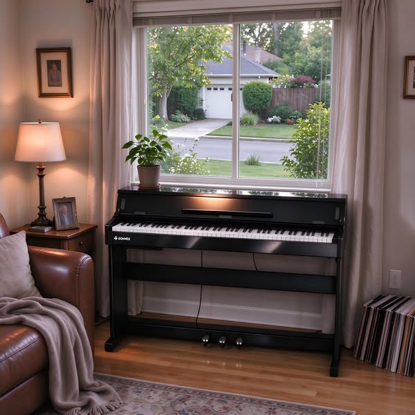 Donner DDP-75 Glossy Flip-Top Pianoforte Digitale Verticale
