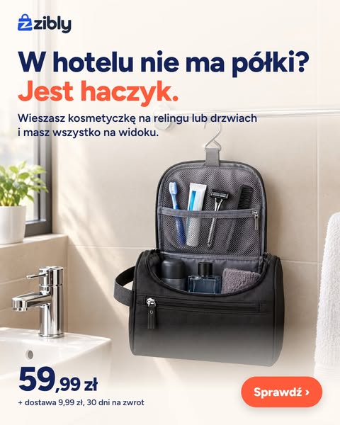 Kosmetyczka z haczykiem, 59,99 zł