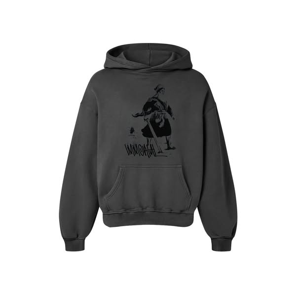 IMMORTAL OVERSIZED T-SHIRT FADED GREY