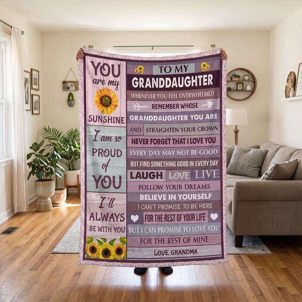 You Are My Sunshine - Best Gift For Granddaughter Fleece Blanket