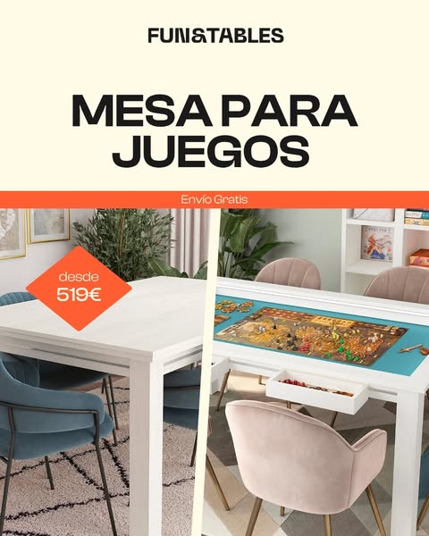 La mesa ideal para jugar