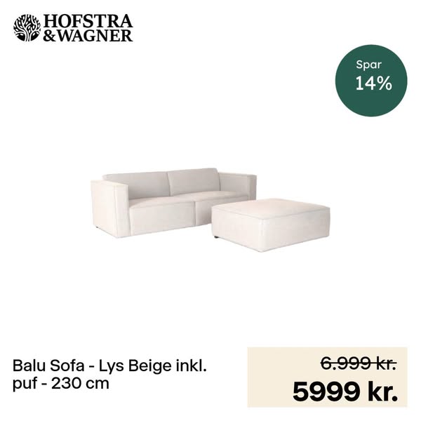 Gratis levering på alle sofaer