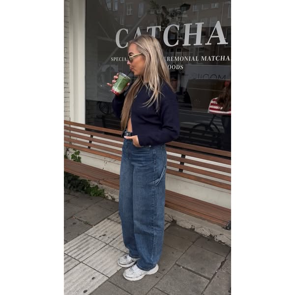 Straight Jeans Donker Blauw | Stormi