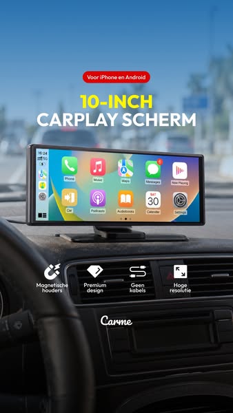 Upgrade je auto met een CarPlay scherm!