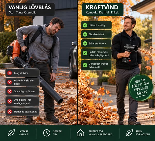 Redo att lämna den tunga lövblåsen bakom dig?