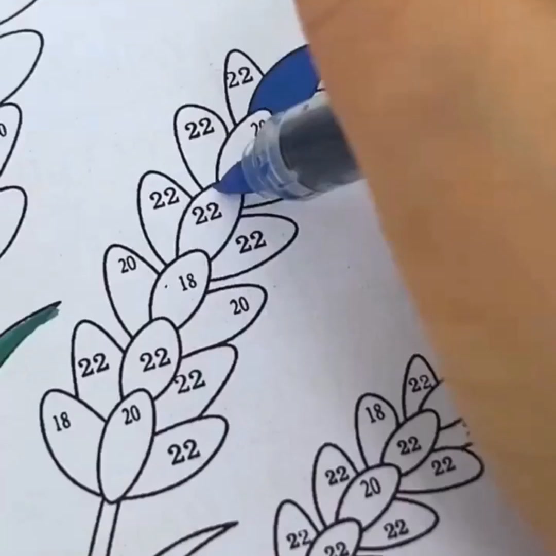 Kleuren op Nummer Kleurboek voor Volwassenen