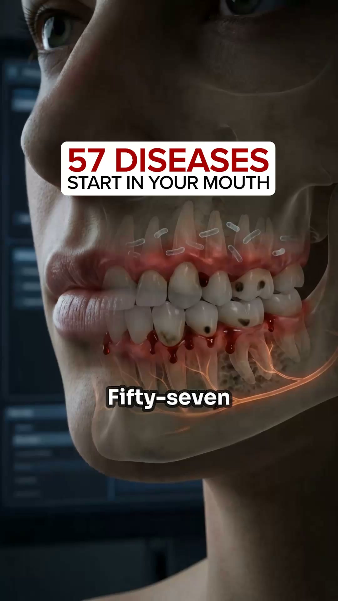 “I am brushing and flossing.”