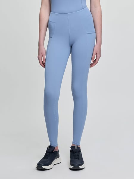 LeMieux Powder Blue Young Rider Orla Pull Ons Breeches in 7-8 years