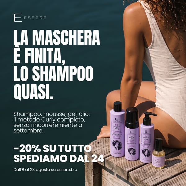 LA MASCHERA È FINITA, LO SHAMPOO QUASI