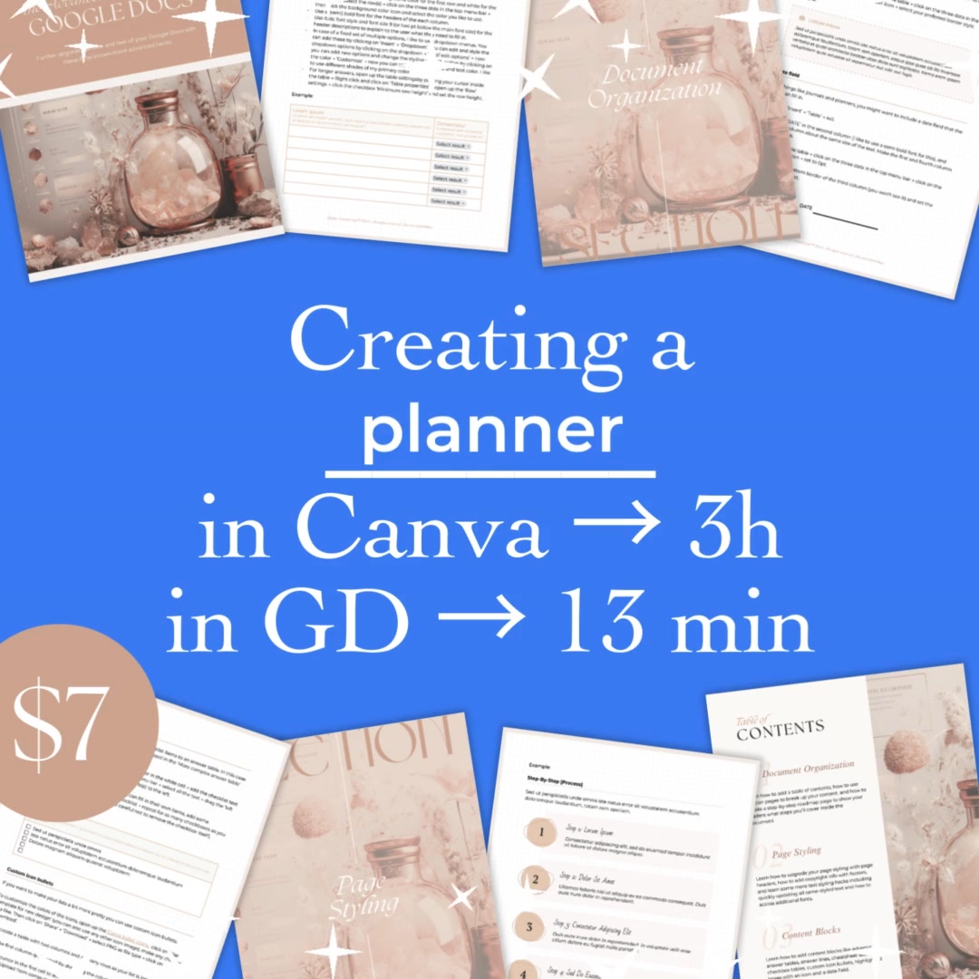Only $7 Google Docs Makeover Magic