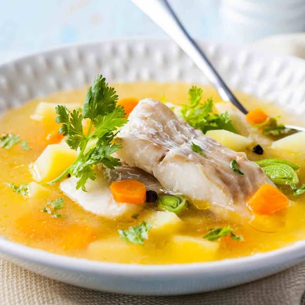 Fish Stock A brilliant basis for fish stews, seafood risottos or kedgerees – and it's perfect to poach seafood in.