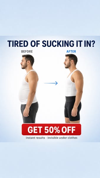 stop sucking it in. 50% off