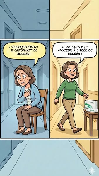 Aide respiratoire quotidienne pour les personnes atteintes de BPCO.