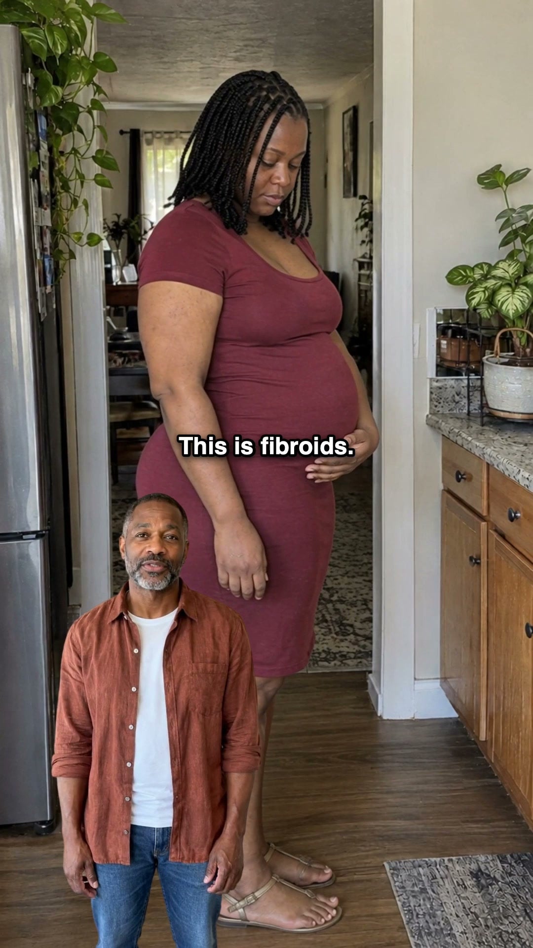 Not a baby. A fibroid.