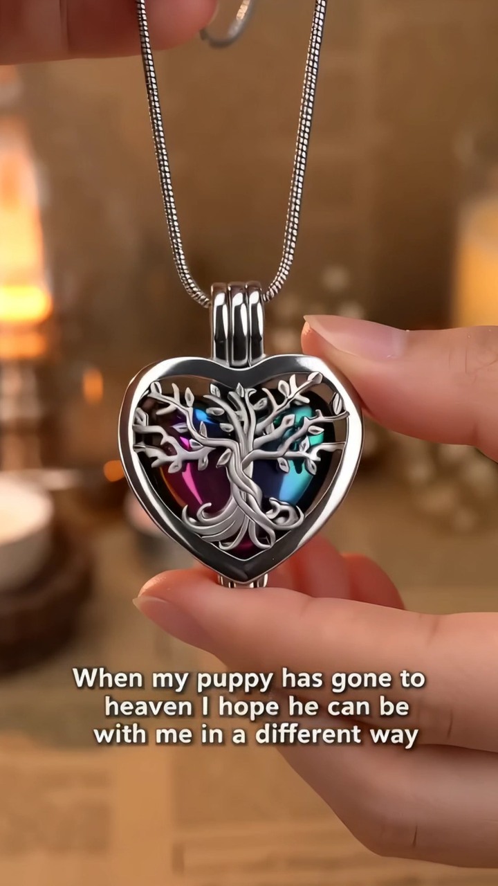 Heart Tree of Life Cremation Memorial Pendant