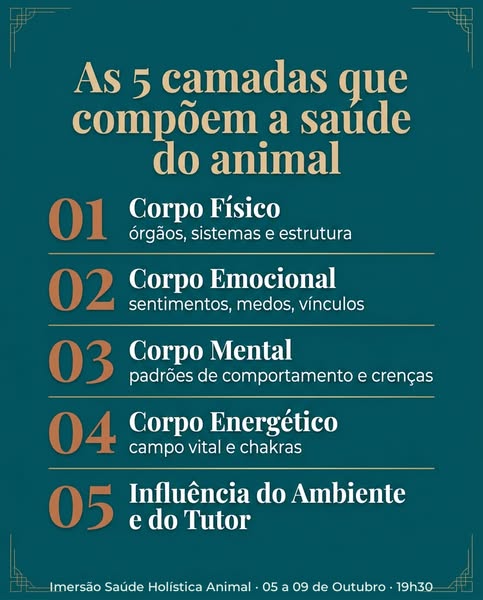 Imersão Saúde Holística Animal
