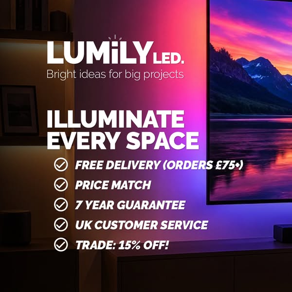 Media wall lighting from £17.99
