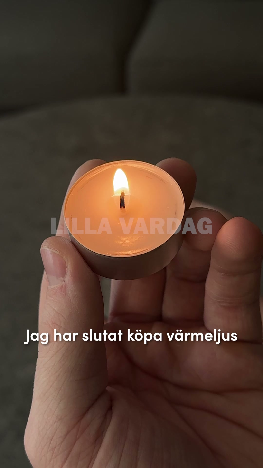 Levande ljus – utan brandrisk