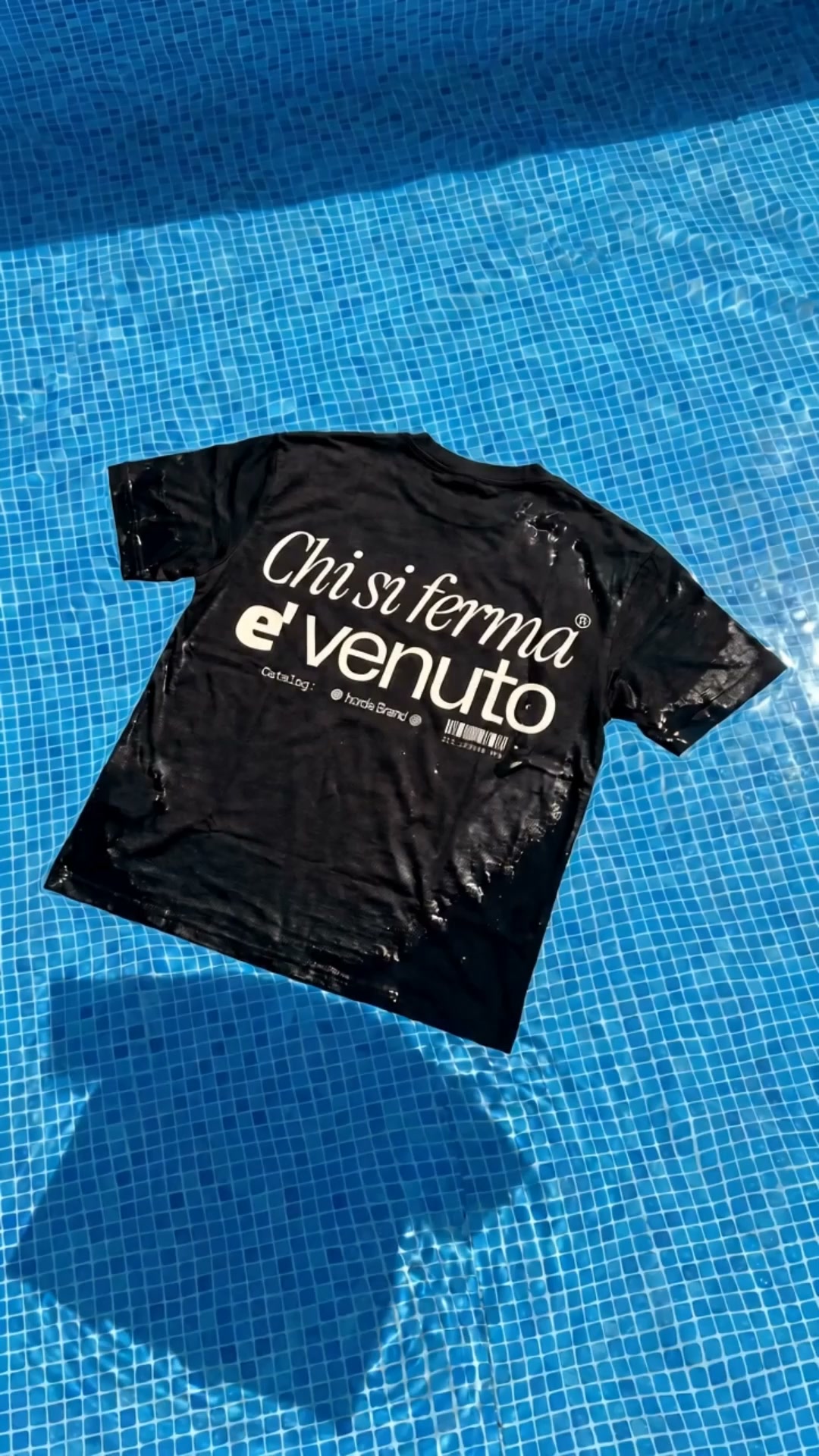 The Motion T-Shirt Nera 100% Cotone Made in Italy | Horda Brand