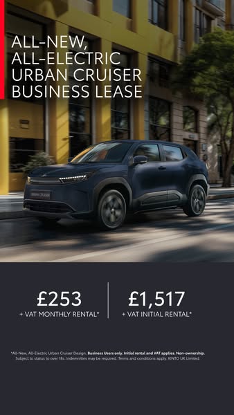 All-New, All-Electric Toyota Urban Cruiser Business Lease