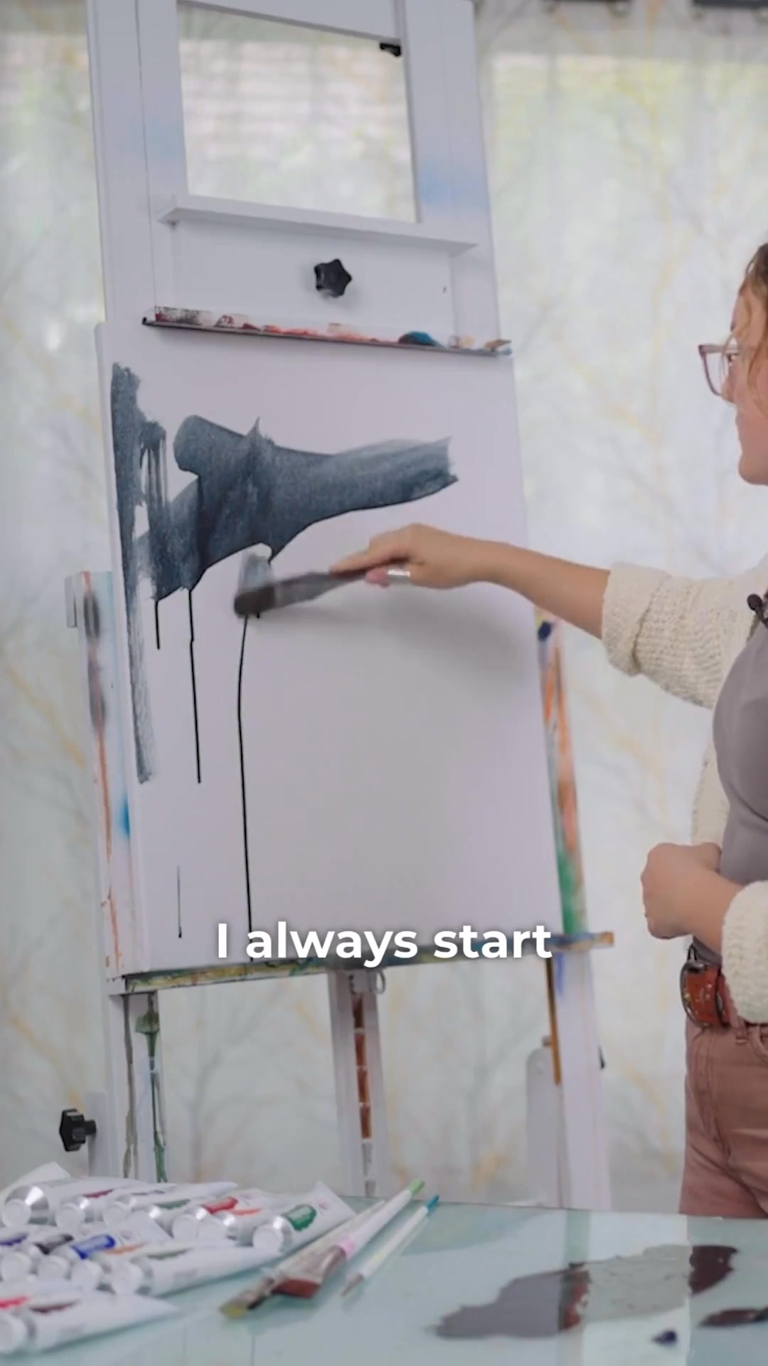 Paint a floral piece you’re proud of—no experience needed