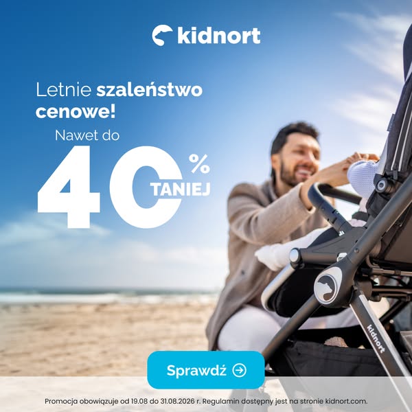 Letnie szaleństwo cenowe w Kidnort. Wszystkie produkty nawet 40% taniej | Kidnort.com