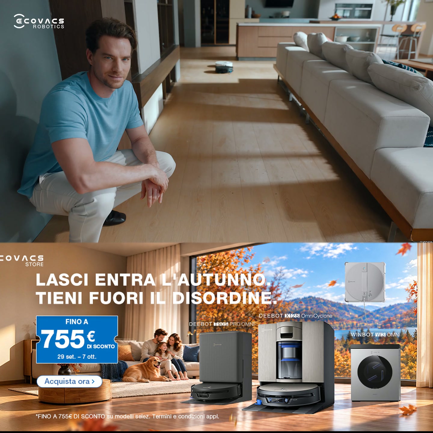 Offerte d'Autunno ECOVACS: Fino a 755€ di sconto!