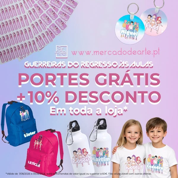 Regresso às aulas personalizado