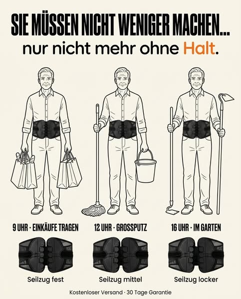 WIEDER DA: Ihre Rückenentlastung ist zurück