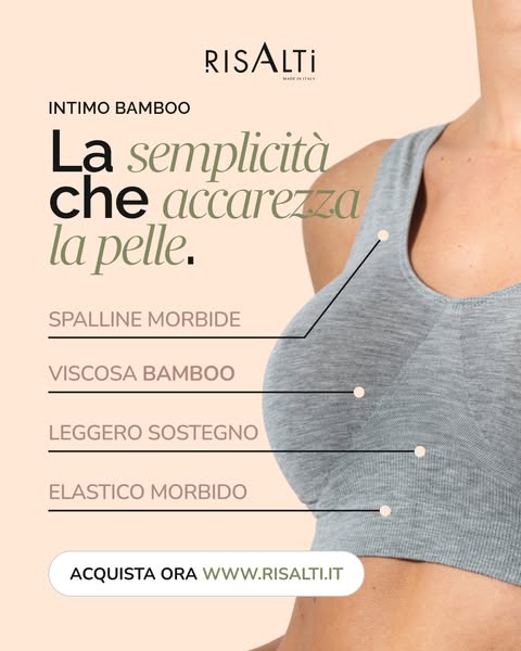 Intimo in bamboo, morbido sulla pelle
